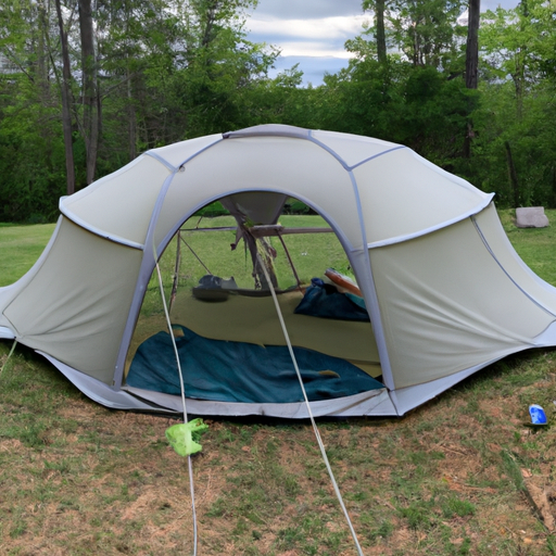 setting up ozark 3 person dome tent