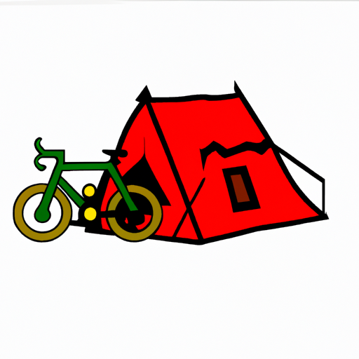 tent camping bike