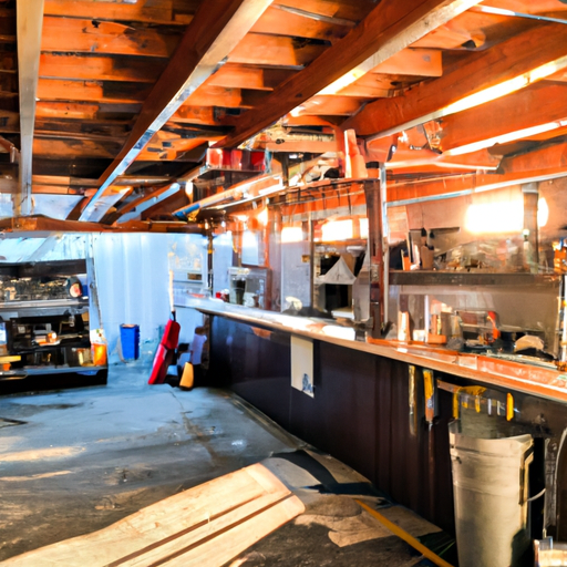 garage turned into bar