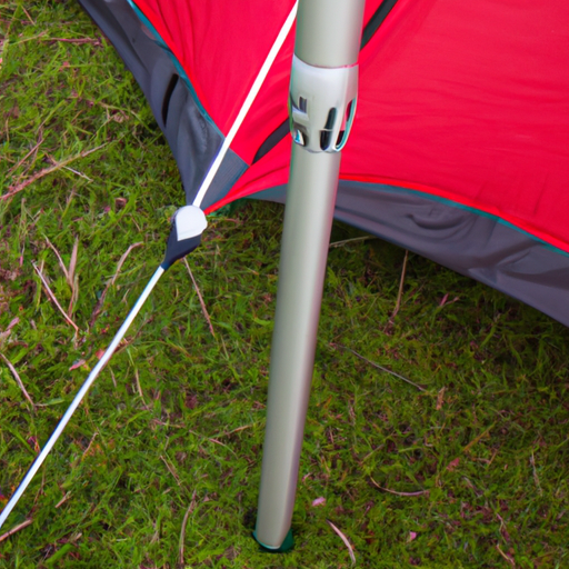 trekking pole tent setup