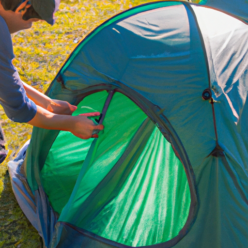 how to set up a dome tent