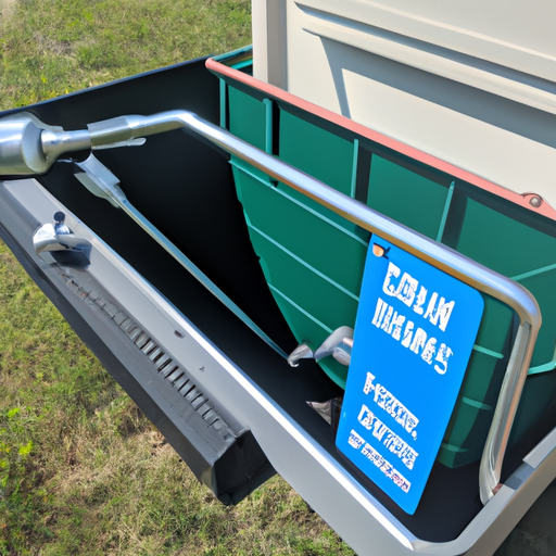 using portable rv dump tank