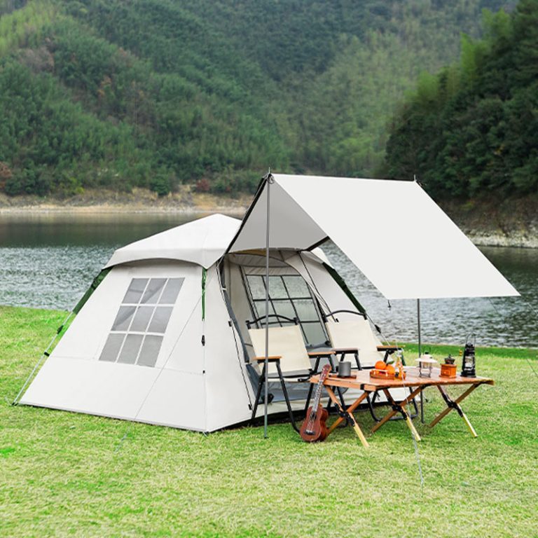 l shaped tent